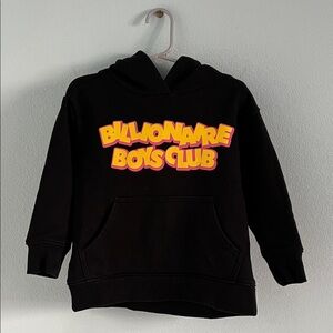 Billionaire Boys Club Black Hoodie with Bold Yellow Text BBC